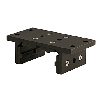 15 Series 4 Slot Mount - Double Flange Short Standard Linear Bearing with Brake Holes (6523-Black)