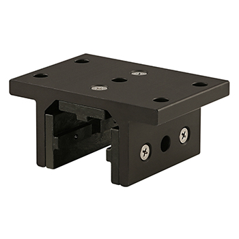 15 Series 3 Slot Mount - Double Flange Short Standard Linear Bearing with Brake Holes (6525-Black)