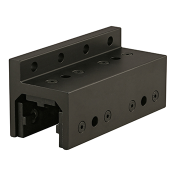 15 Series 3 Slot Mount - Single Flange Long High-Cycle Linear Bearing with Brake Holes (6531-Black)