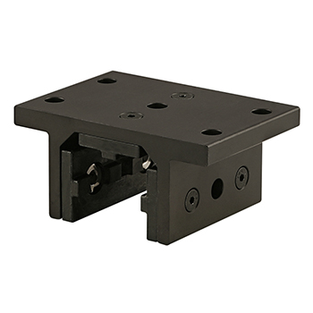 15 Series 3 Slot Mount - Double Flange Short High-Cycle Linear Bearing with Brake Holes (6535-Black)