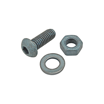 Bolt Assembly: M6 x 16.00mm Blue BHSCS with Washer and Hex Nut - Blue Zinc (75-3467)