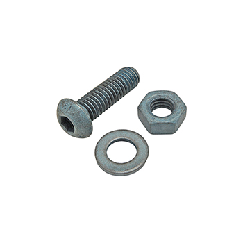 Bolt Assembly: M6 x 20.00mm Blue BHSCS with Washer and Hex Nut - Blue Zinc (75-3468)