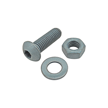 Bolt Assembly: M8 x 25.00mm Blue BHSCS with Washer and Hex Nut - Blue Zinc (75-3473)