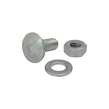 Bolt Assembly: M8 x 20.00mm Bright Slide-In Flanged Economy T-Slot Stud with Washer and Hex Nut - Bright Zinc (75-3500)