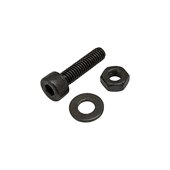 Bolt Assembly: M4 x 16.00mm Black SHCS with Washer and Hex Nut - Black Zinc (75-3558)