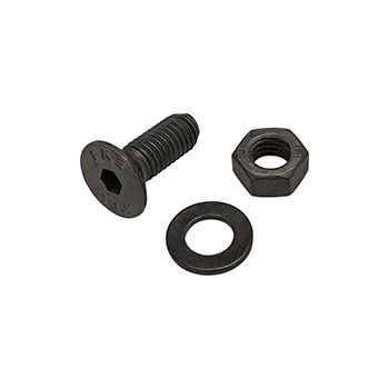 Bolt Assembly: M5 x 14.00mm Black FHSCS with Washer and Hex Nut - Black Zinc (75-3573)