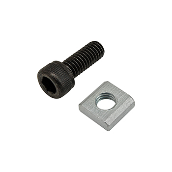 Bolt Assembly: M5 x 12.00mm Black SHCS with Slide-In Economy T-Nut Block - Bright Zinc (75-3578)