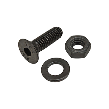 Bolt Assembly: M6 x 20.00mm Black FHSCS with Washer and Hex Nut - Black Zinc (75-3589)