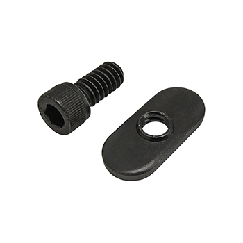 Bolt Assembly: 1/4-20 x 0.500" Black SHCS and Slide-In Economy T-Nut - Centered Thread - Black Zinc (75-3812)