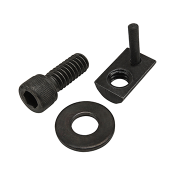 Bolt Assembly: 1/4-20 x 0.625" Black SHCS with Washer and Roll-In T-Nut with Flex Handle - Black Zinc (75-3823)