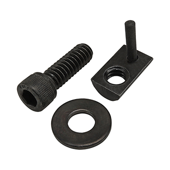 Bolt Assembly: 1/4-20 x 0.750" Black SHCS with Washer and Roll-In T-Nut with Flex Handle - Black Zinc (75-3825)