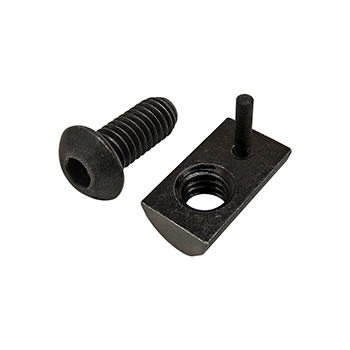 Bolt Assembly: 5/16-18 x 0.750" Black BHSCS with Roll-In T-Nut with Flex Handle - Black Zinc (75-3829)