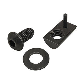 Bolt Assembly: 5/16-18 x 0.625" Black BHSCS with Washer and Roll-In T-Nut with Flex Handle - Black Zinc (75-3833)