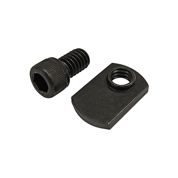 Bolt Assembly: 5/16-18 x 0.500" Black SHCS with Slide-In Economy T-Nut - Offset Thread - Black Zinc (75-3838)