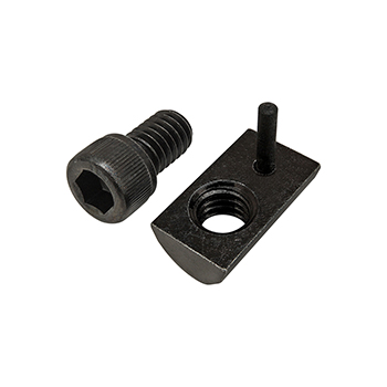 Bolt Assembly: 5/16-18 x 0.500" Black SHCS with Roll-In T-Nut with Flex Handle - Black Zinc (75-3839)