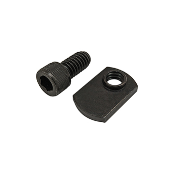 Bolt Assembly: 5/16-18 x 0.625" Black SHCS with Slide-In Economy T-Nut - Offset Thread - Black Zinc (75-3840)