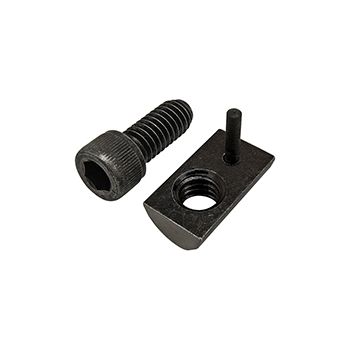 Bolt Assembly: 5/16-18 x 0.750" Black SHCS with Roll-In T-Nut with Flex Handle - Black Zinc (75-3843)