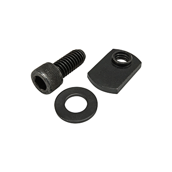 Bolt Assembly: 5/16-18 x 0.750" Black SHCS with Washer and Slide-In Economy T-Nut - Offset Thread - Black Zinc (75-3848)