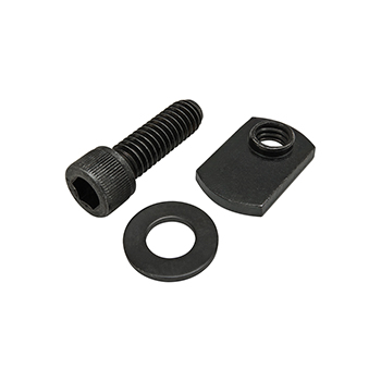 Bolt Assembly: 5/16-18 x 1.000" Black SHCS with Washer and Slide-In Economy T-Nut - Offset Thread - Black Zinc (75-3850)