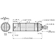 Type 18 Clevis-Mount Cylinders (Double Acting) 1-1/8" Bore x 5" Stroke, Threaded (18CSD-05) 1