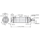 Type 18 Universal Mount Cylinders (Double Acting) 1-1/8" Bore x 2" Stroke, Non-Threaded (18D-02-PRE) 1