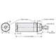 Type 18 Stud Mount (Double Acting) 1-1/8" Bore x 2" Stroke, Threaded (18SD-02) 1