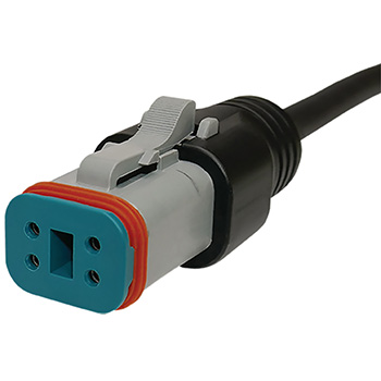 GT PLUG - 4 PIN, NO LED, PVC, 15FT (GT0604-F000-1G)