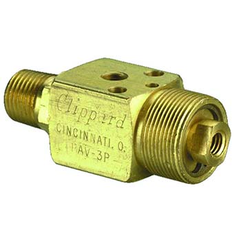 3-Way Air-Piloted N-C Poppet Valve, 1/8" NPT (PAV-3P)