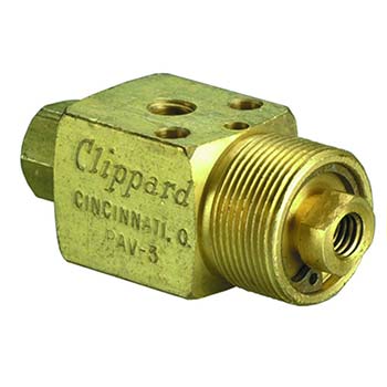 3-Way Air-Piloted N-C Poppet Valve, #10-32 (PAV-3)