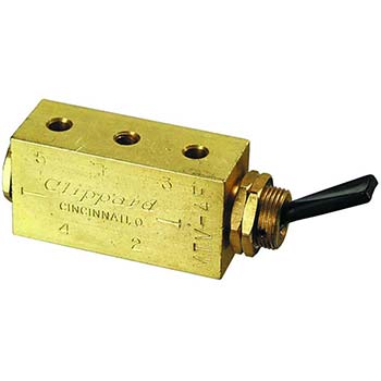 4-Way Toggle Valve, Plastic Toggle, #10-32 (MTV-4F)