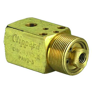 3-Way Air-Piloted N-O Spool Valve, #10-32 (PAVO-3)