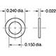 Nitrile Gasket, 0.240