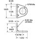 Steel, Zinc-Plated  Foot Bracket (15018-1) 1