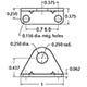 Foot Mounting Bracket, 5/16