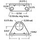 Foot Mounting Bracket, 5/16