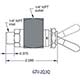 2-Way Toggle Valve, 1/4" NPT Male (GTV-2Q) 1