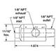 J-Series Quick Exhaust In-Line Valve (JLEV-F2M2) 1