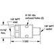 J-Series Quick Exhaust In-Line Valve, Unthreaded (JLEV-F2M2-N) 1