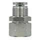 S/S Push-Quick Bulkhead Connector, 3/8