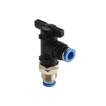 8mm Tube - Ball Valve Bulkhead Union Elbow (GBLM 20-0808)