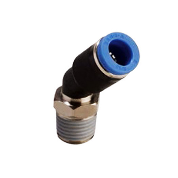 1/4" Tube x 1/8" NPT Thread - Male 45 Elbow (PL45 1/4-N01U EPNI)