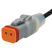 Canfield Connector: GT 2 Pin Series - Receptacle and Plug Molded Connectors