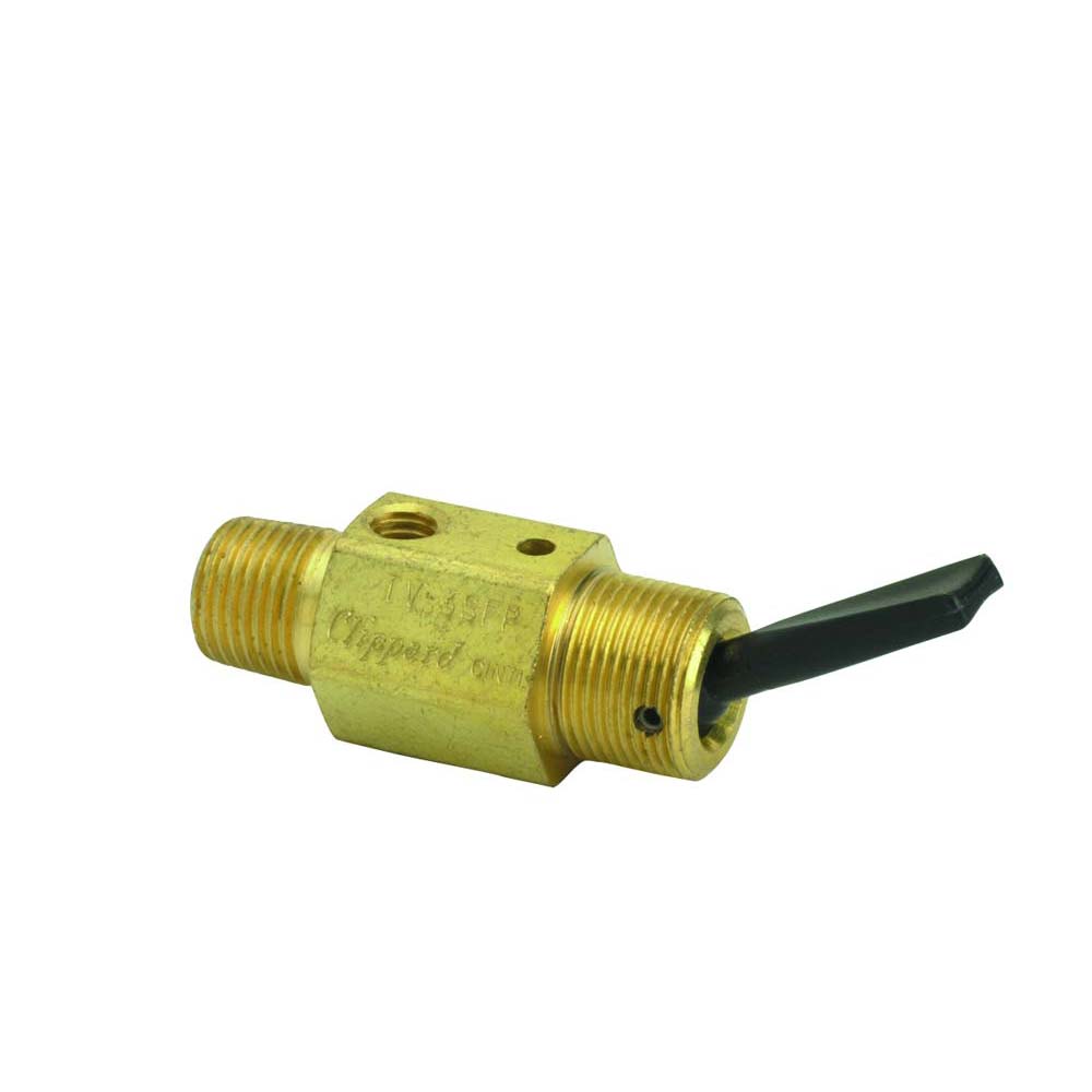 3-Way Toggle Valve, Plastic Toggle, 1/8